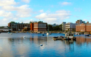 MBL Campus from across Eel Pond