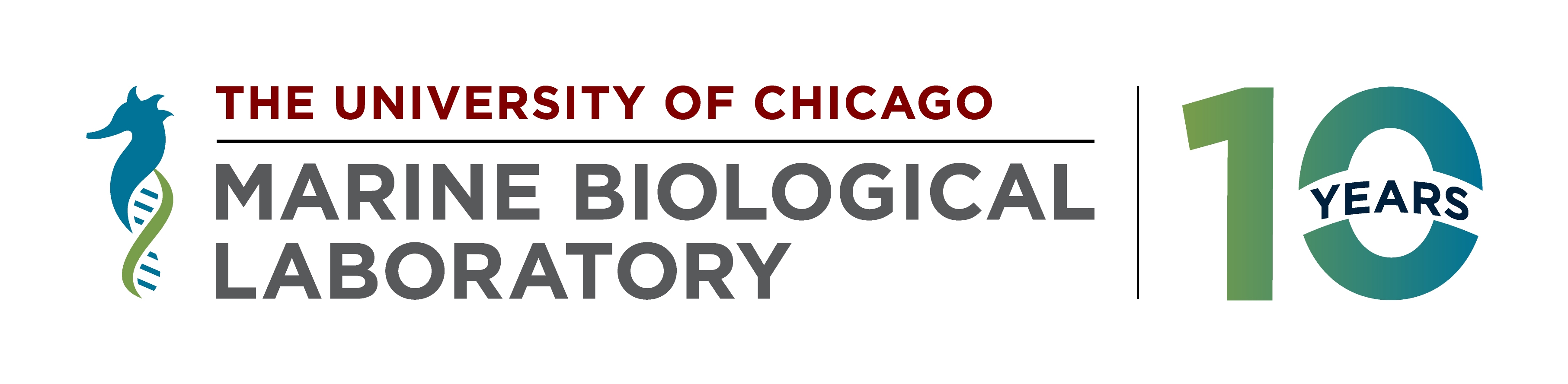 10th anniversary of the MBL UCHicago affiliation logo