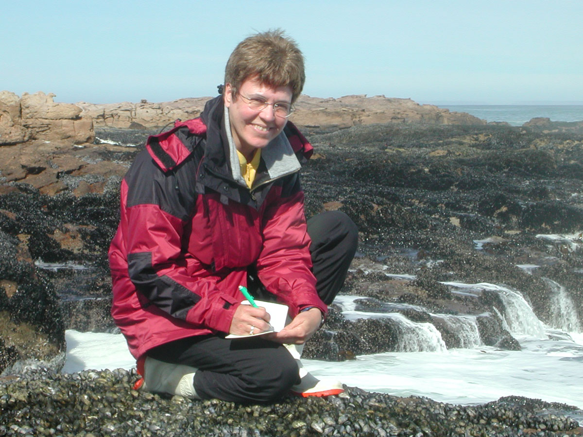 Jane Lubchenco during field work in South Africa. Lubchenco is a University Distinguished Professor in marine biology at Oregon State University. 