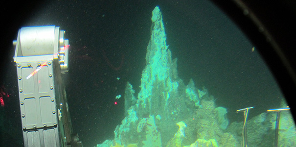 Hydrothermal mound at ~2000 meters depth in the Guaymas Basin