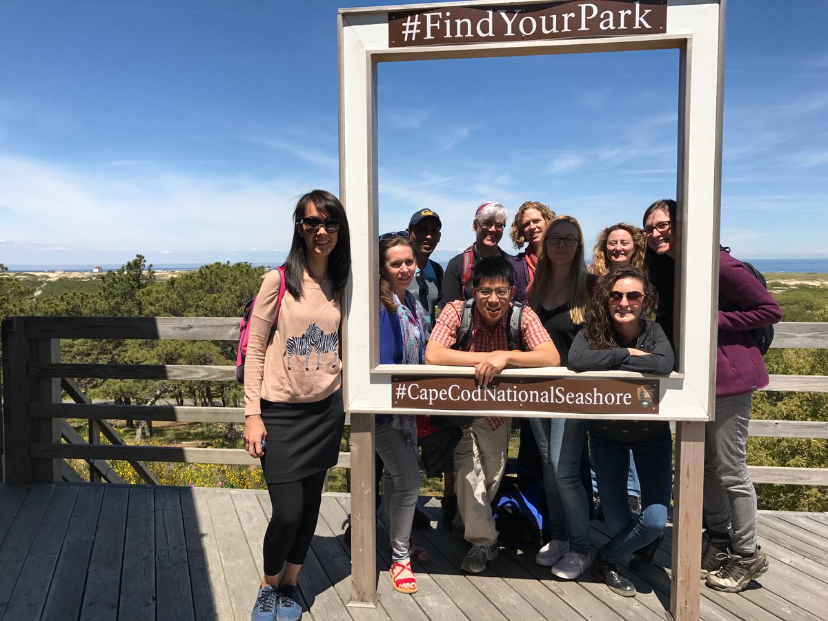 The Fellows take a break from research to visit the Cape Cod National Seashore. Credit: Diana Kenney