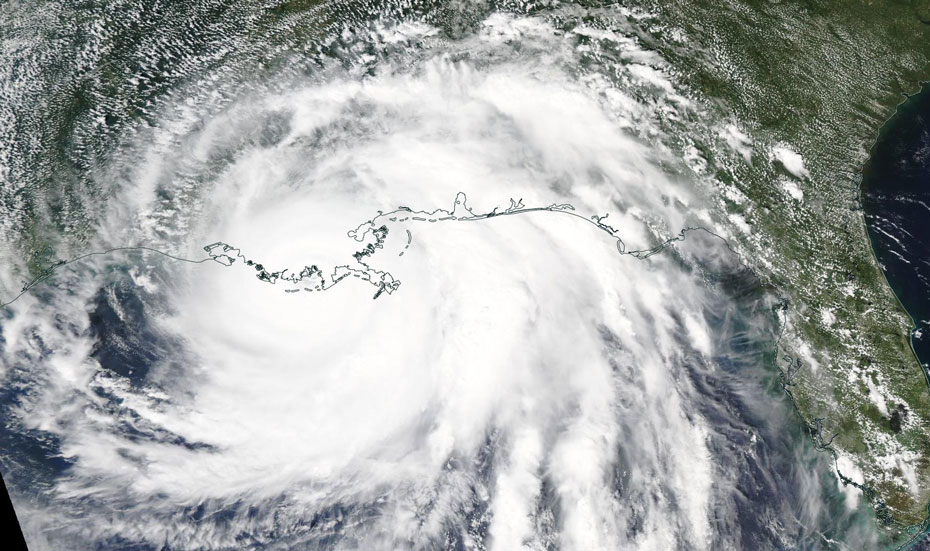 Hurricane Ida makes landfall in Louisiana on August 29, 2021 before moving up the East Coast, where it caused major flooding in the New York City region before arriving, diminished, in New England. Credit: NASA