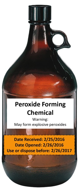 peroxide forming chemical example