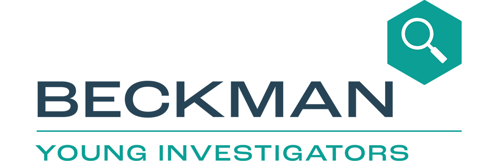 Blue-green logo on a white background depicting a magnifying glass.