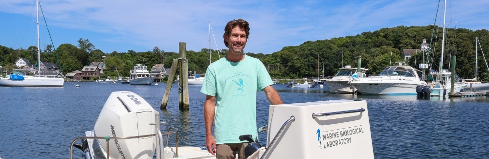 A man on a boat