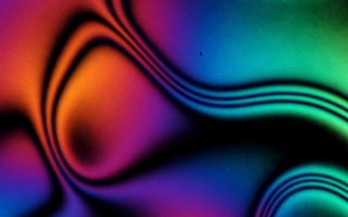 Research from the Pritzker School of Molecular Engineering shows that liquid crystals can be used as easy-to-read color-changing temperature and strain sensors. Image courtesy of Oleg Lavrentovich, Liquid Crystal Institute, Kent State University