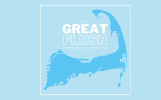 The logo for The Great Flush podcast