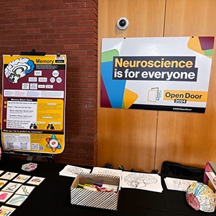 "Neuroscience is for Everyone" booth at Arizona State University.