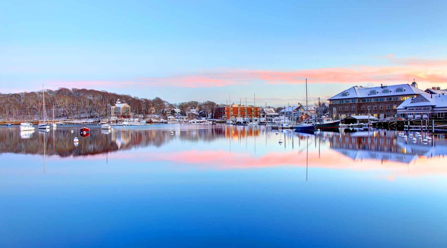 MRC in winter across Eel Pond.