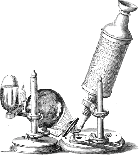 A seventeenth century microscope used by Robert Hooke