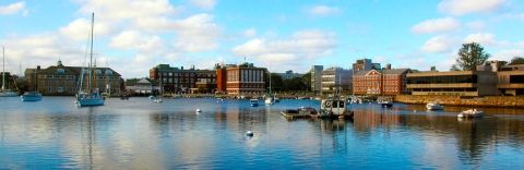 MBL Campus from across Eel Pond